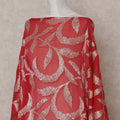 Scarlet Red Silk Chiffon Dirac 3.5m Piece