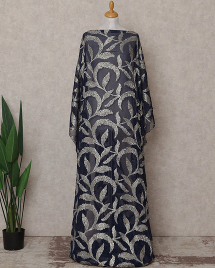 Dark Navy Blue Silk Chiffon Dirac 3.5m Piece