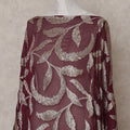 Burgundy Wine Silk Chiffon Dirac 3.5m Piece