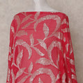 Cherry Red Silk Chiffon Dirac 3.5m Piece