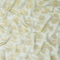 Mint Green Silk Chiffon Lurex Fabric 110cm