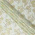 Mint Green Silk Chiffon Lurex Fabric 110cm