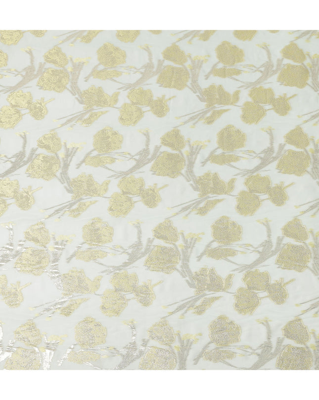 Mint Green Silk Chiffon Lurex Fabric 110cm