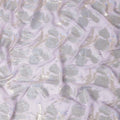 Lilac Purple Silk Chiffon Lurex Fabric 110cm