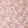 Blush Pink Silk Chiffon Lurex Fabric 110cm