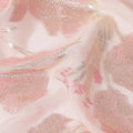 Blush Pink Silk Chiffon Lurex Fabric 110cm