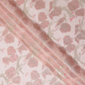Blush Pink Silk Chiffon Lurex Fabric 110cm