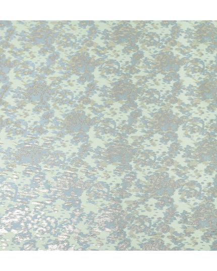 Pistachio Mint Silk Chiffon Lurex Fabric 110cm