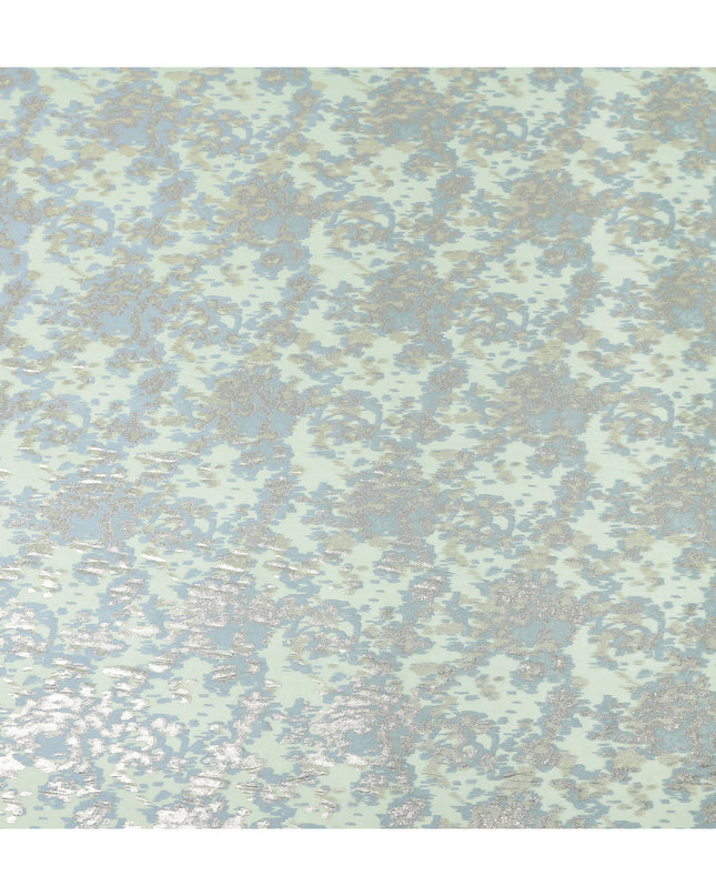 Pistachio Mint Silk Chiffon Lurex Fabric 110cm