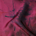 Deep Magenta Berry Pure Silk Chiffon Fabric 110cm