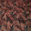 Terracotta Brown Pure Silk Chiffon Fabric 110cm