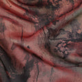 Terracotta Brown Pure Silk Chiffon Fabric 110cm
