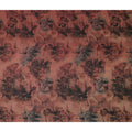 Terracotta Brown Pure Silk Chiffon Fabric 110cm