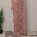 Dusty Rose French Chantilly Lace Saree 5.5m