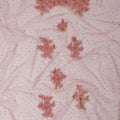 Blush Pink Net Fabric with Sequins & Floral Bead Embroidery – 140 cm Width-D23507