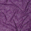 Purple Wave Sequin and Net Pattern Embroidered Nylon Tulle Fabric, 140 cm Width, Made in India – 3 Meter-D23531