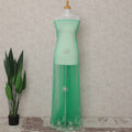 Mint Green Embroidered Tulle Fabric 3m Piece