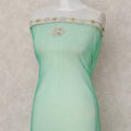 Jade Green Embroidered Tulle Fabric 3m Piece