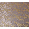 Regal Gold and Lavender Synthetic Brocade Fabric with Floral Design - 140 cm Width-D19792 Regal Fabrics