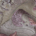 Pastel Gold and Rose Synthetic Brocade Fabric with Floral Swirl Design - 140 cm Width-D19804 Regal Fabrics