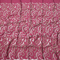 Magenta Cotton Fabric with Abstract Sequin Embroidery Design, 140 Cms Width, 3 Meters Piece, Made in India-D23671 - Regal Fabrics