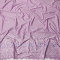 Light Lavender Cotton Fabric with Floral Sequin Embroidery, 140 Cms Width, Made in India – 3 Meters Piece-D23680