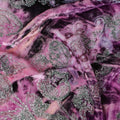 Majestic Fuchsia Silk-Blend Velvet Fabric with Intricate Silver Paisley Motifs-D18993(1.2Mtrs) Regal Fabrics