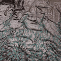 Mint Whisper Silk-Blend Velvet Fabric with Embossed Botanical Design-D19005(1.7Mtrs) Regal Fabrics