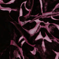 مخمل حرير مخلوط بزهور بورجوندي نوير-D19019 (1.7 متر)