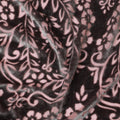 Midnight Blossom Silk Blended Velvet â€“ Final Cut of Exquisite Floral Elegance-D19020(1.6Mtrs) Regal Fabrics