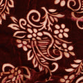 Renaissance Ruby Silk Blended Velvet â€“ Final Piece in Regal Pattern-D19022(1.6Mtrs) Regal Fabrics