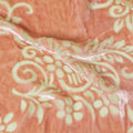 Peach Whisper Floral Silk Blended Velvet â€“ Final Edition Fabric-D19029(0.9Mtrs) Regal Fabrics