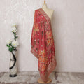 Crimson Glory Brocade Premium Dupatta – Embellished Elegance for Regal Drapes, 225X80 CMS-D19056