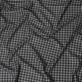 Classic Black and White Gingham Cotton Shirting Fabric, Satin Finish, 150 cm Wide-D19193