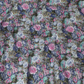 Vibrant Floral Cotton Voile Printed Fabric, Last Piece Available, 110 cm Width-D19329(4.6Mtrs Piece) Regal Fabrics