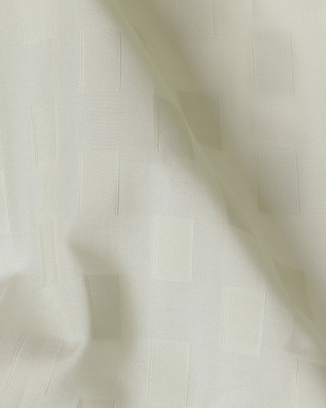 Elegant Light Laurel green Cotton Clipcord Fabric with Textured Pattern, 140 cm Width - Exclusive Last Piece-D19355(2Mtrs Piece) Regal Fabrics