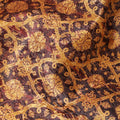 Regal Golden and Burgundy Synthetic Brocade Fabric, 140 cm Width - Exclusive Last Piece-D19370(2Mtrs Piece)
