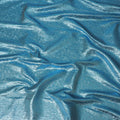 قماش بروكار صناعي فاخر - أزرق محيطي لامع، عرض 140 سم، القطعة الأخيرة-D19374(قطعة 2 متر)
