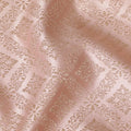 Elegant Blush Pink and Gold Synthetic Brocade Fabric with Geometric Floral Design â€“ 140 cm Width-D19381 Regal Fabrics