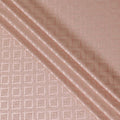 Elegant Blush Pink and Gold Synthetic Brocade Fabric with Geometric Floral Design â€“ 140 cm Width-D19381 Regal Fabrics