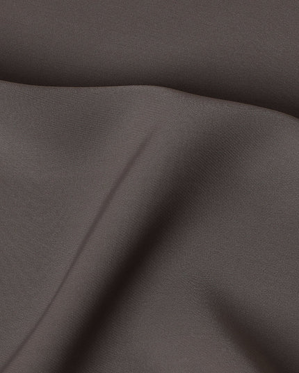 Elegant Taupe Synthetic Stretchable Crepe Fabric â€“ 140 cm Width-D19387