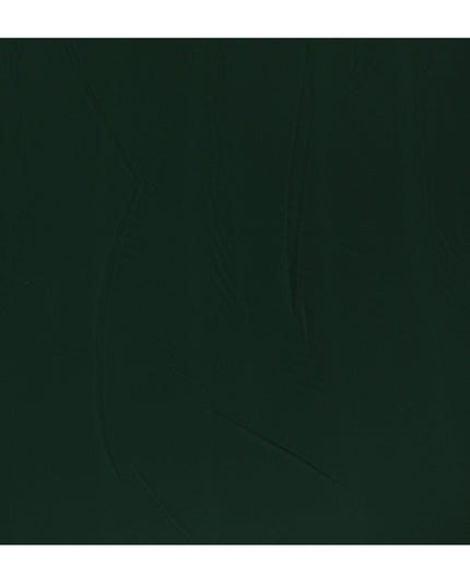 Elegant Dark Green Synthetic Stretchable Crepe Fabric - 140 cm Wide-D19391