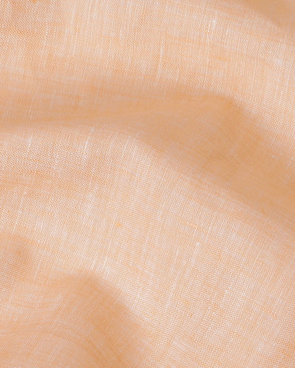 Elegant Peach Pure Linen Fabric - 60 Lea, 140 cm Wide-D19398