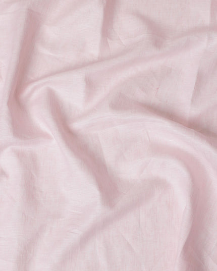 Elegant Light Pink Pure Linen Fabric - 60 Lea, 140 cm Wide-D19399