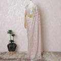 Elegant French Metallic Chantilly Lace Fabric - Soft Pink Floral Design, 110 cm Width, 5.5 Meters-D19457 Regal Fabrics