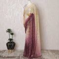 Elegant French Ombre Chantilly Lace Fabric - Yellow to Pink and Burgundy Design, 110 cm Width, 5.5 Meters-D19464 Regal Fabrics