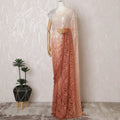 Elegant French Ombre Chantilly Lace Fabric - Peach to Rust Design, 110 cm Width, 5.5 Meters-D19471 Regal Fabrics