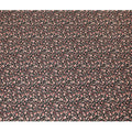 Chic Black Floral Cotton Lawn Fabric with Pink and Coral Blossoms, 110 cm Wide, Japanese Design-D19550