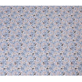 قماش قطني رقيق من القطن الممزوج بالزهور باللون الأزرق الباستيل مع تطريز - عرض 110 سم - D19585