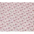 قماش قطني رقيق وردي فاتح مخلوط بالزهور مع تطريز - عرض 110 سم - D19592